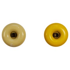 Pair of wall sconces by Ingo Maurer for Design M model Pox, Germany, 1960s.