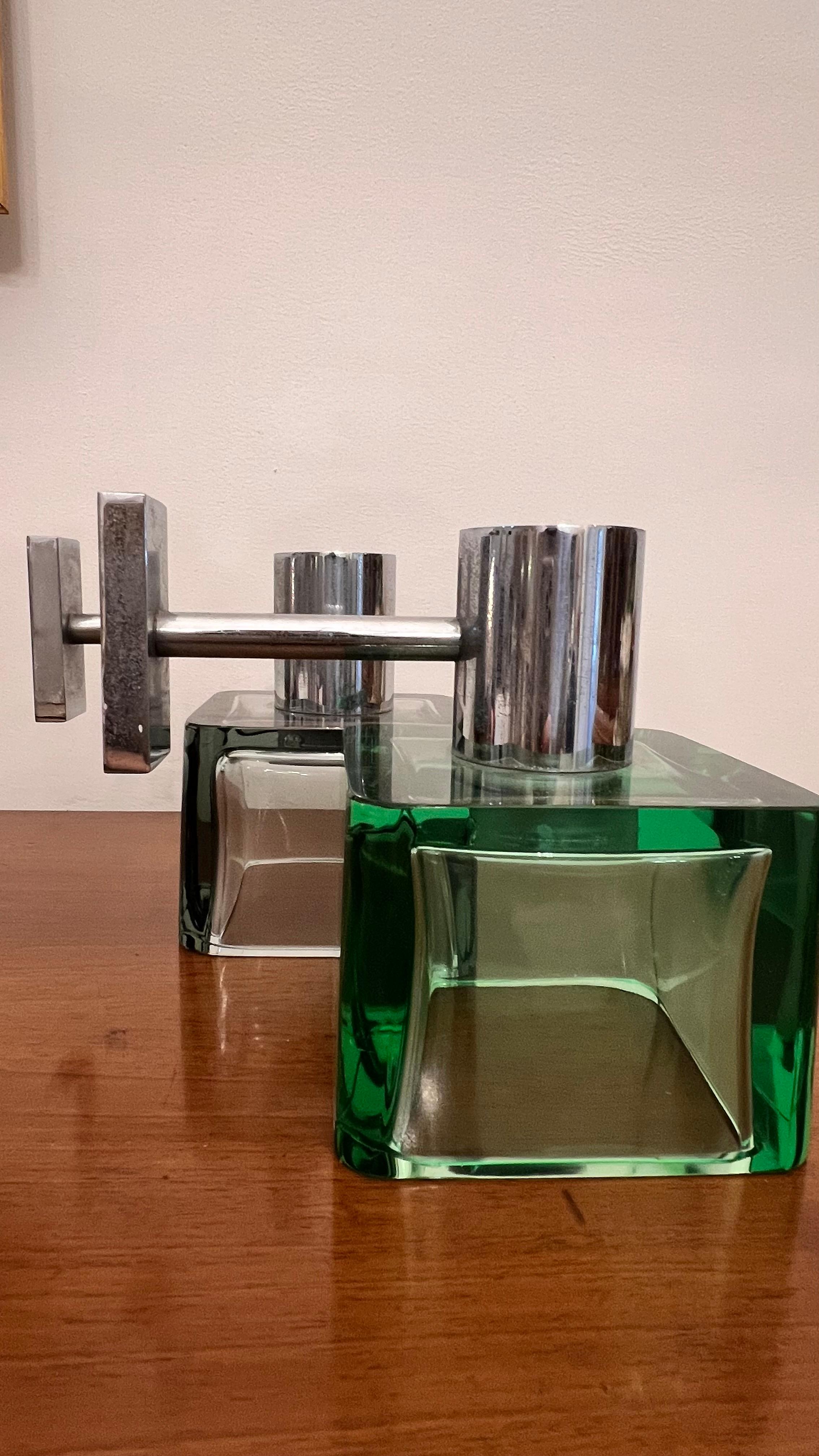 Mid-Century Modern pair of wall sconces Flavio Poli for Seguso For Sale