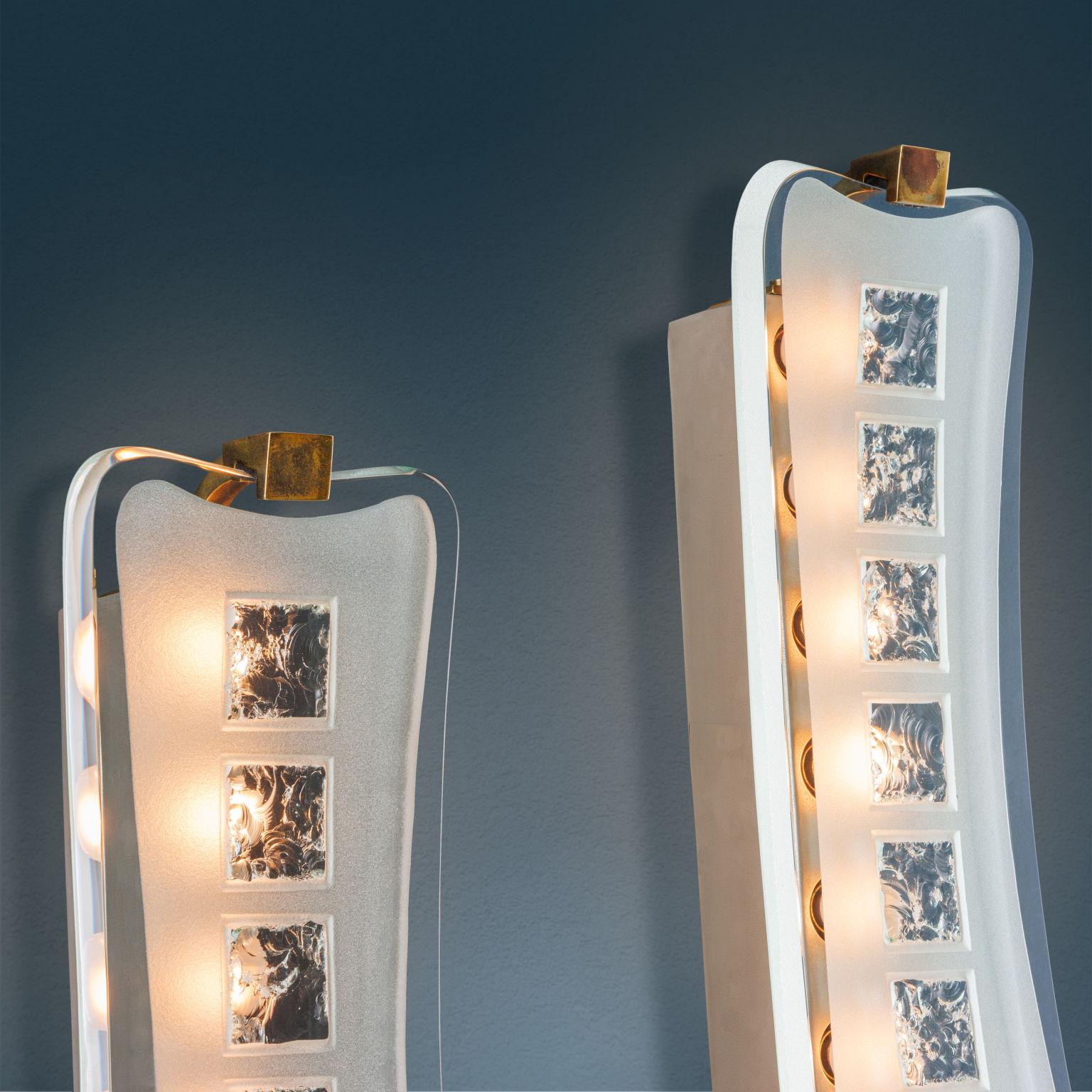 Pair of wall sconces '1568' Max Ingrand for FontanaArte In Excellent Condition In Milano, IT