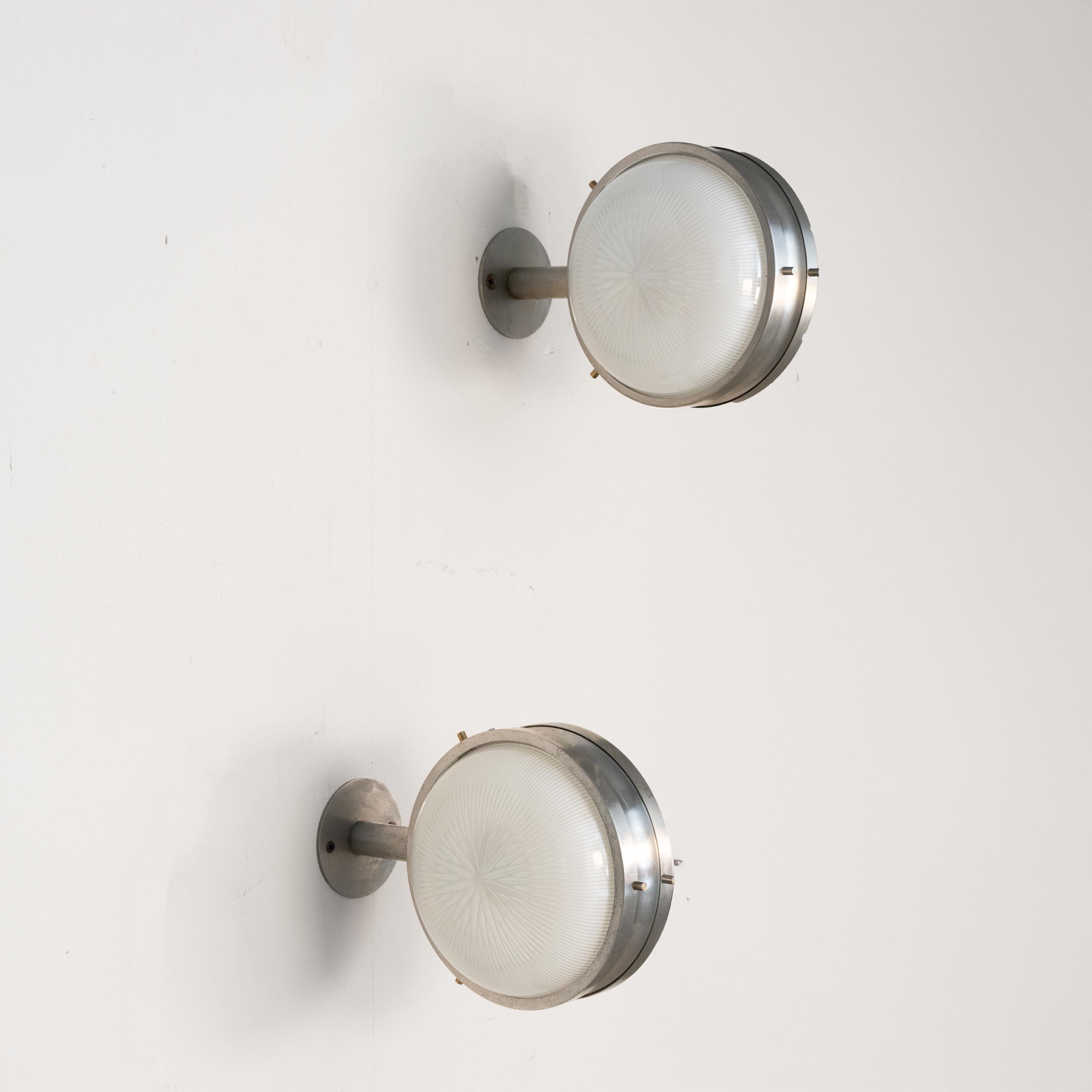 Italian Coppia di Appliques Gamma, Sergio Mazza, Artemide, 1970