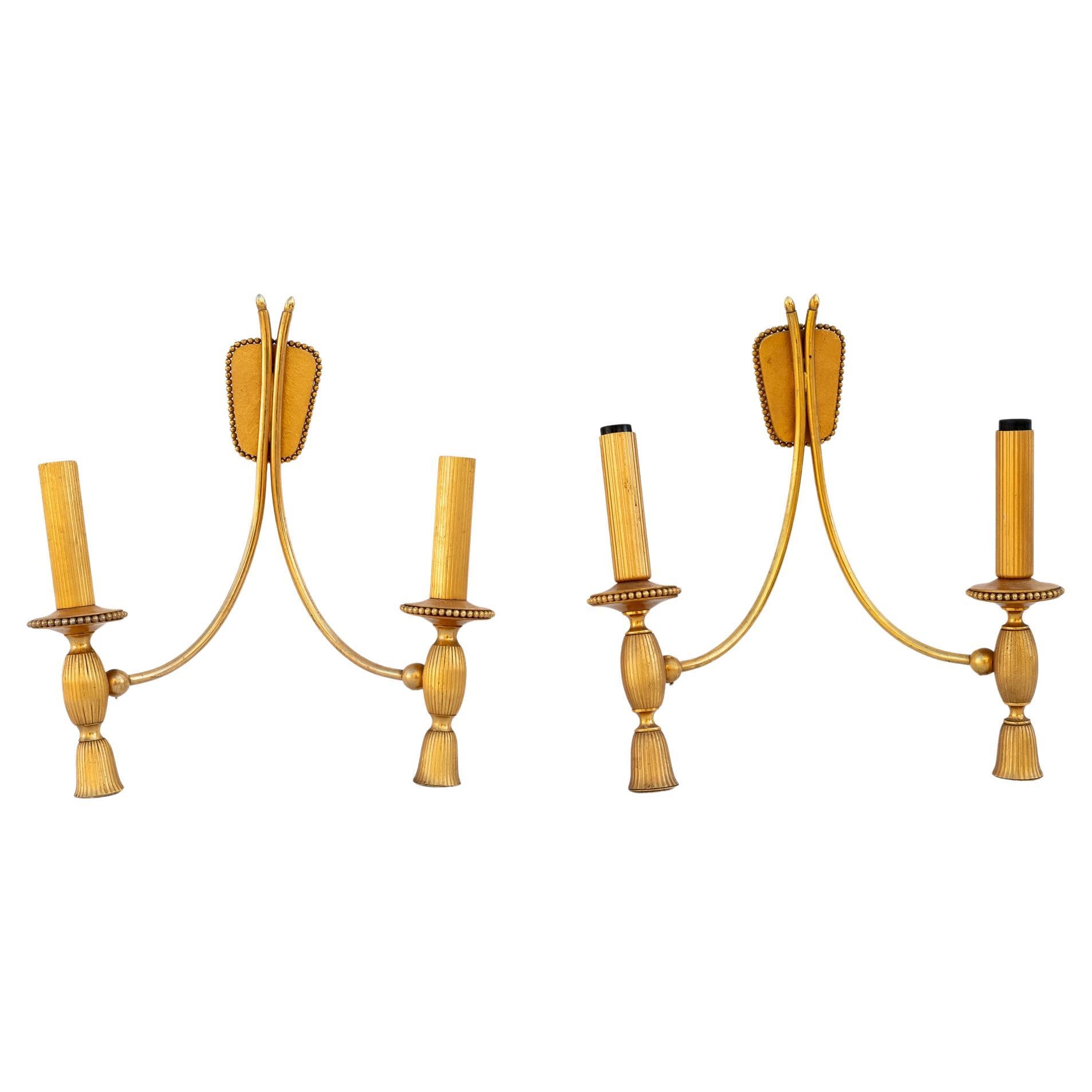 Coppia di Appliques in ottone, Anni 
60