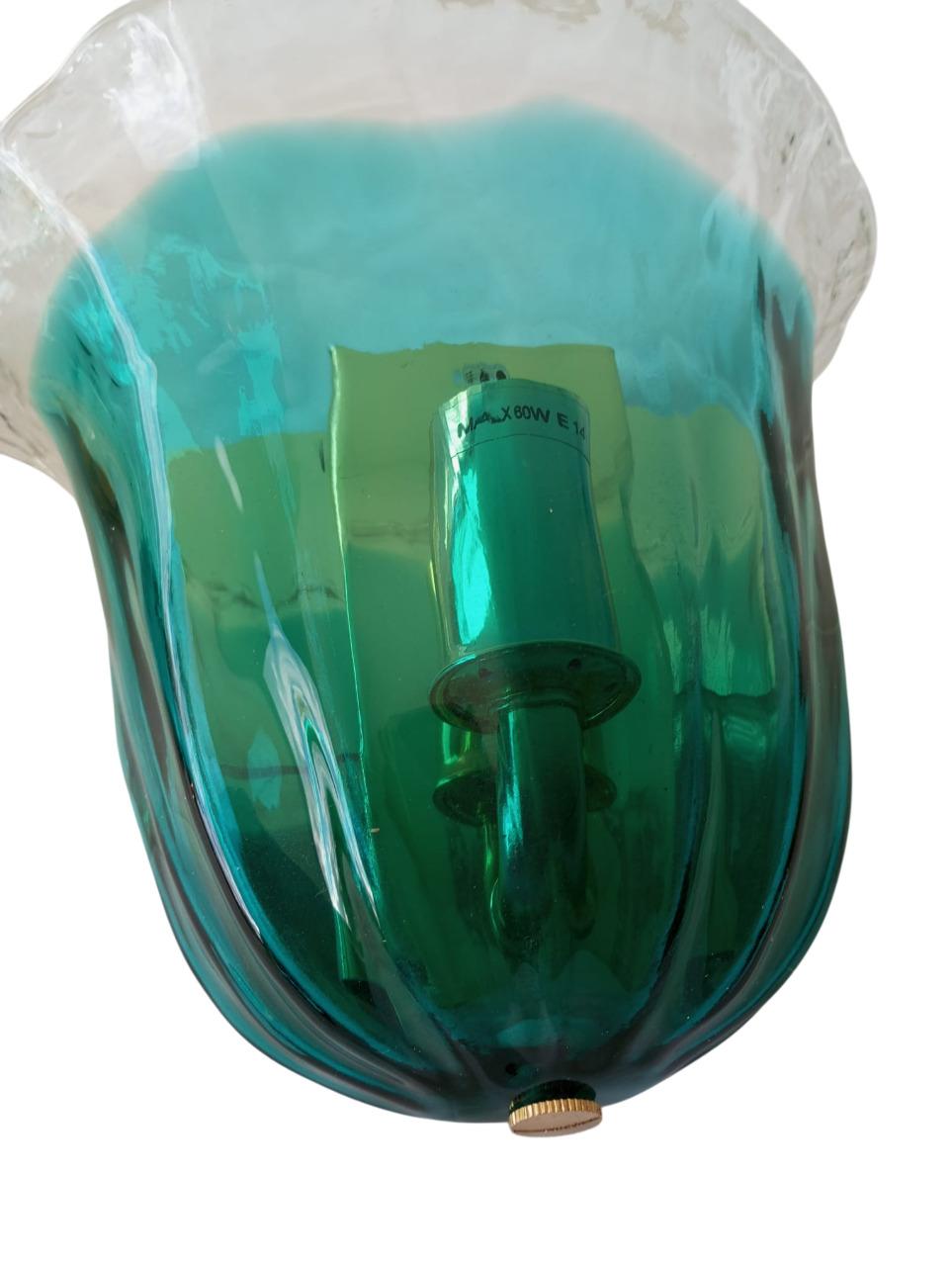 Coppia di appliques in vetro di Murano 