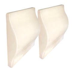 coppia di appliques lampade da parete iguzzini modello onda 5359 - guzzini 37x37