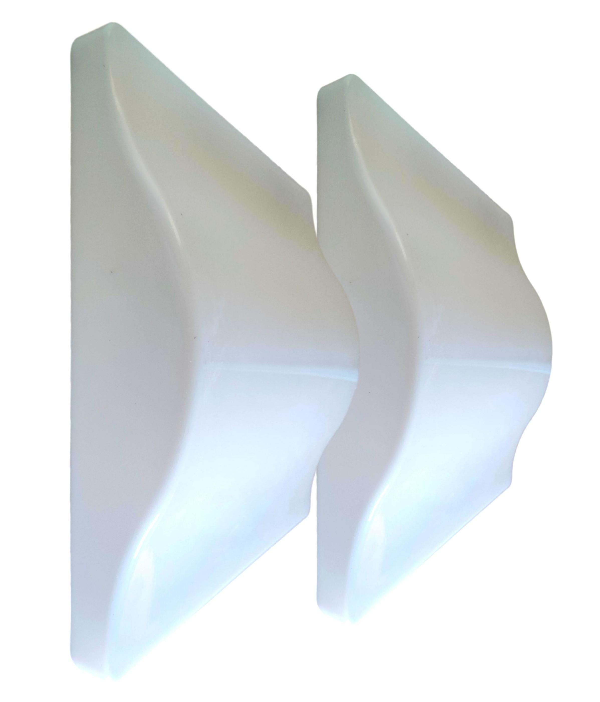 pair of wall sconces iguzzini wall lamps wave model 5359 - guzzini 37x37 For Sale 1