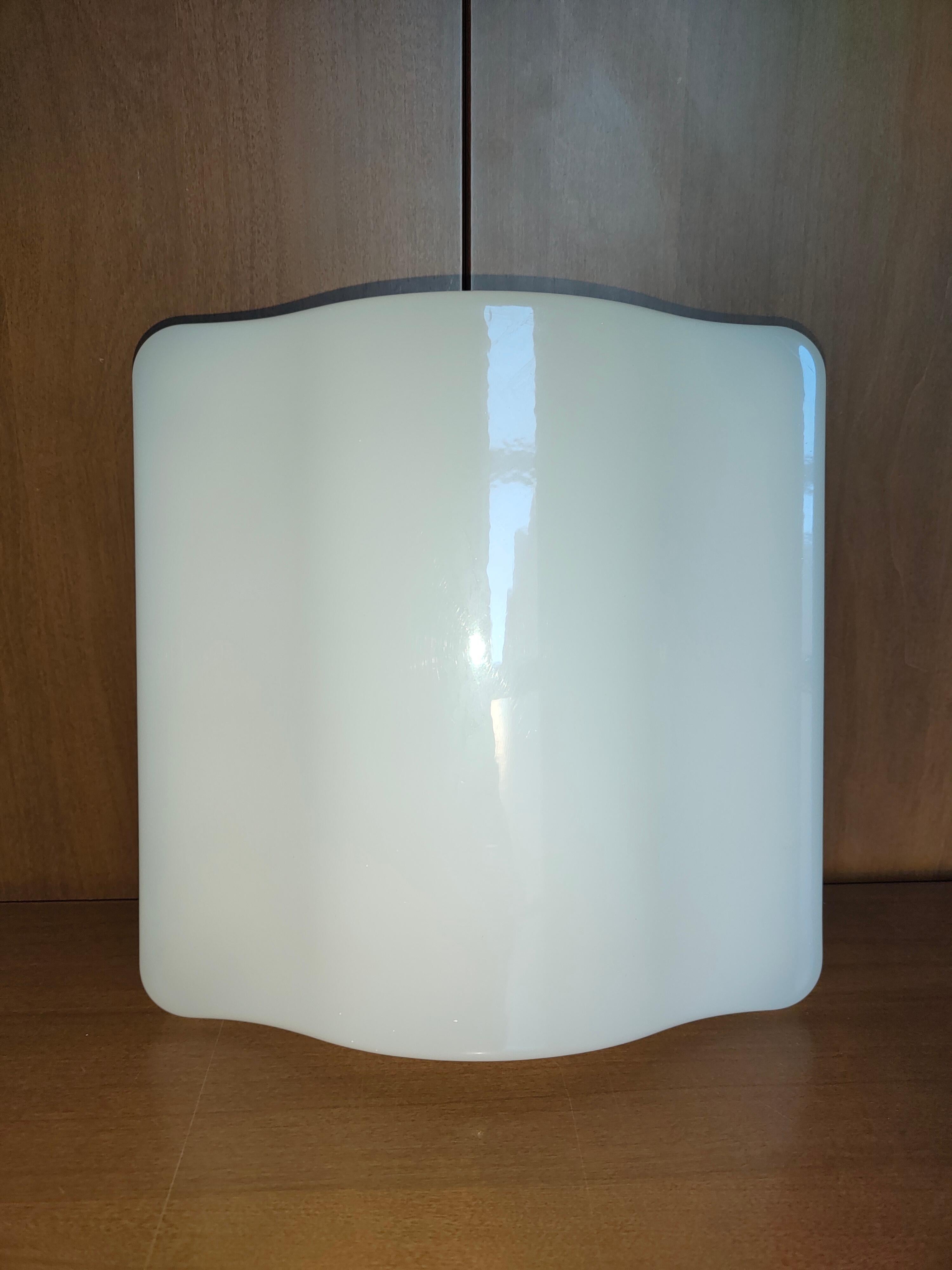 Mid-Century Modern pair of wall lamps iguzzini wall lamps wave model 5360 - guzzini 50x50 For Sale