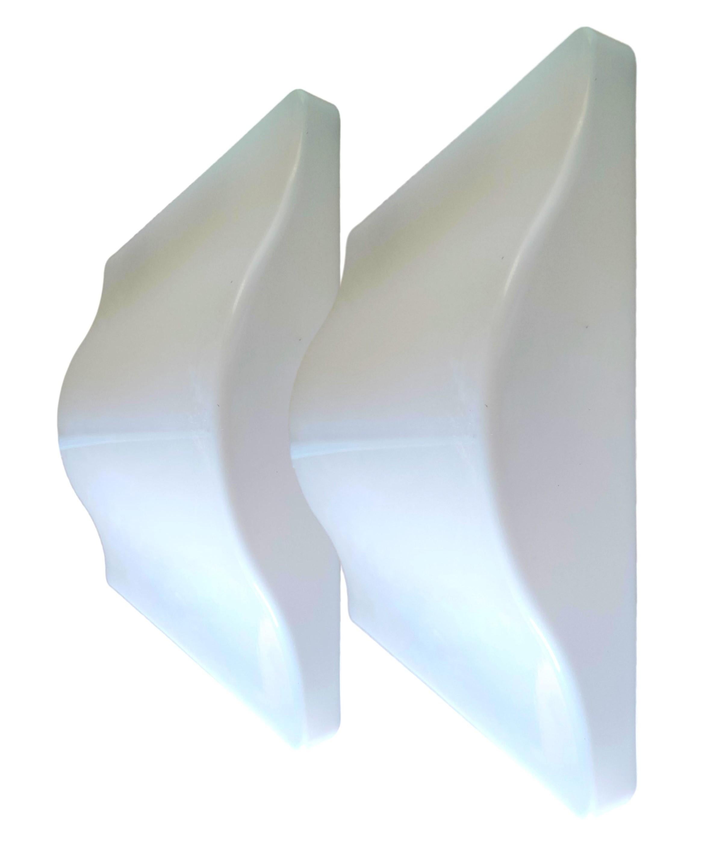 Italian pair of wall sconces iguzzini wall lamps wave model 5363 - guzzini 25x25 For Sale