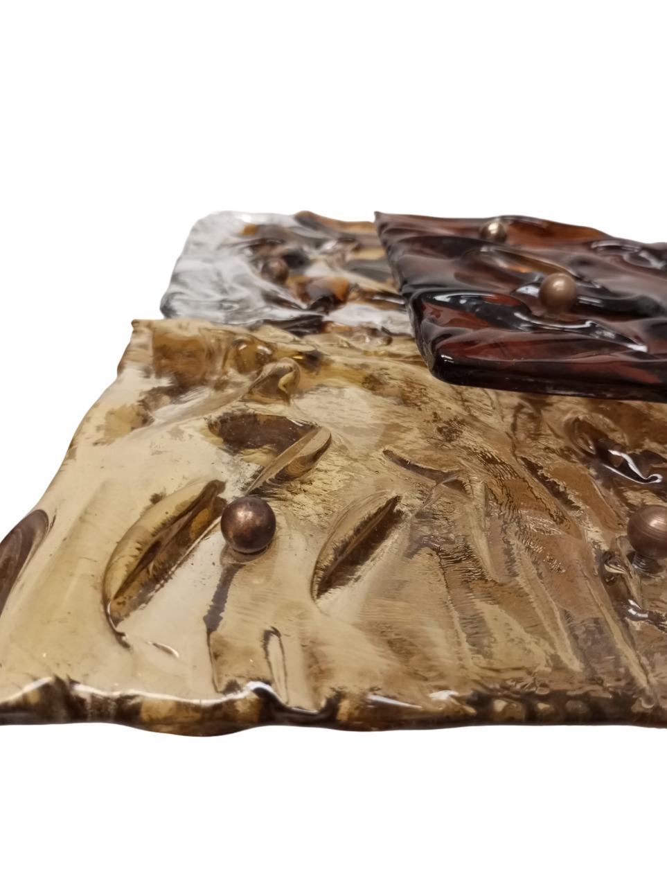 Pareja de apliques 'Patchwork' de Toni Zuccheri para Venini  1970s en venta 7