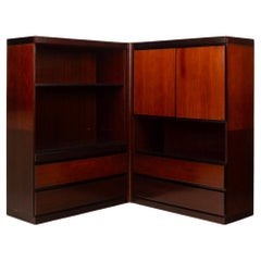 Pair of S11 Cabinets and Bar by Angelo Mangiarotti for La Sorgente dei Mobili