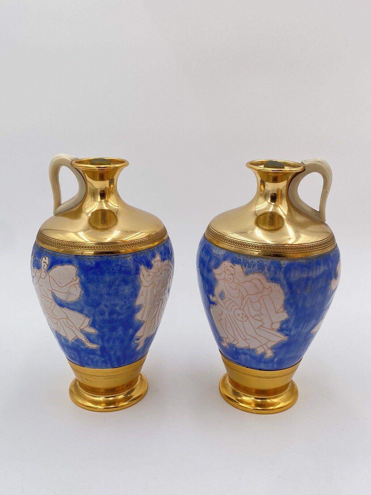 Pareja de jarras de cerámica Fabbri Bologna Italian en venta