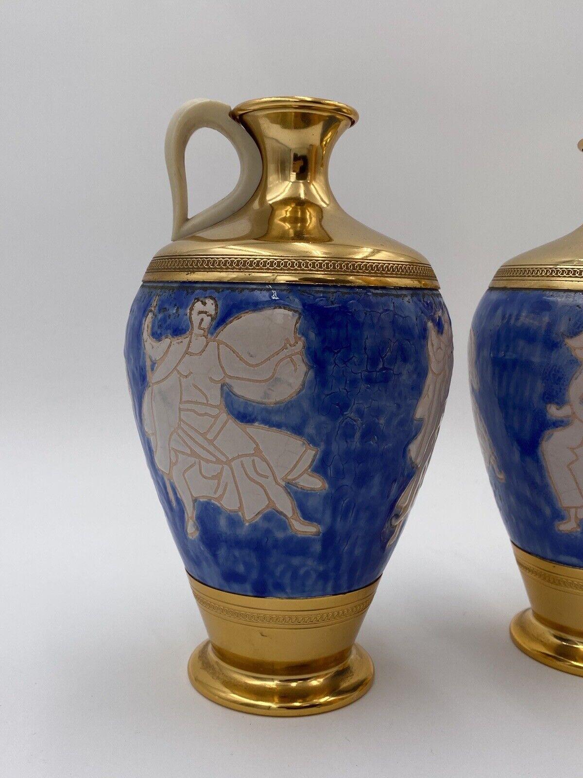 Pareja de jarras de cerámica Fabbri Bologna Late 20th Century en venta