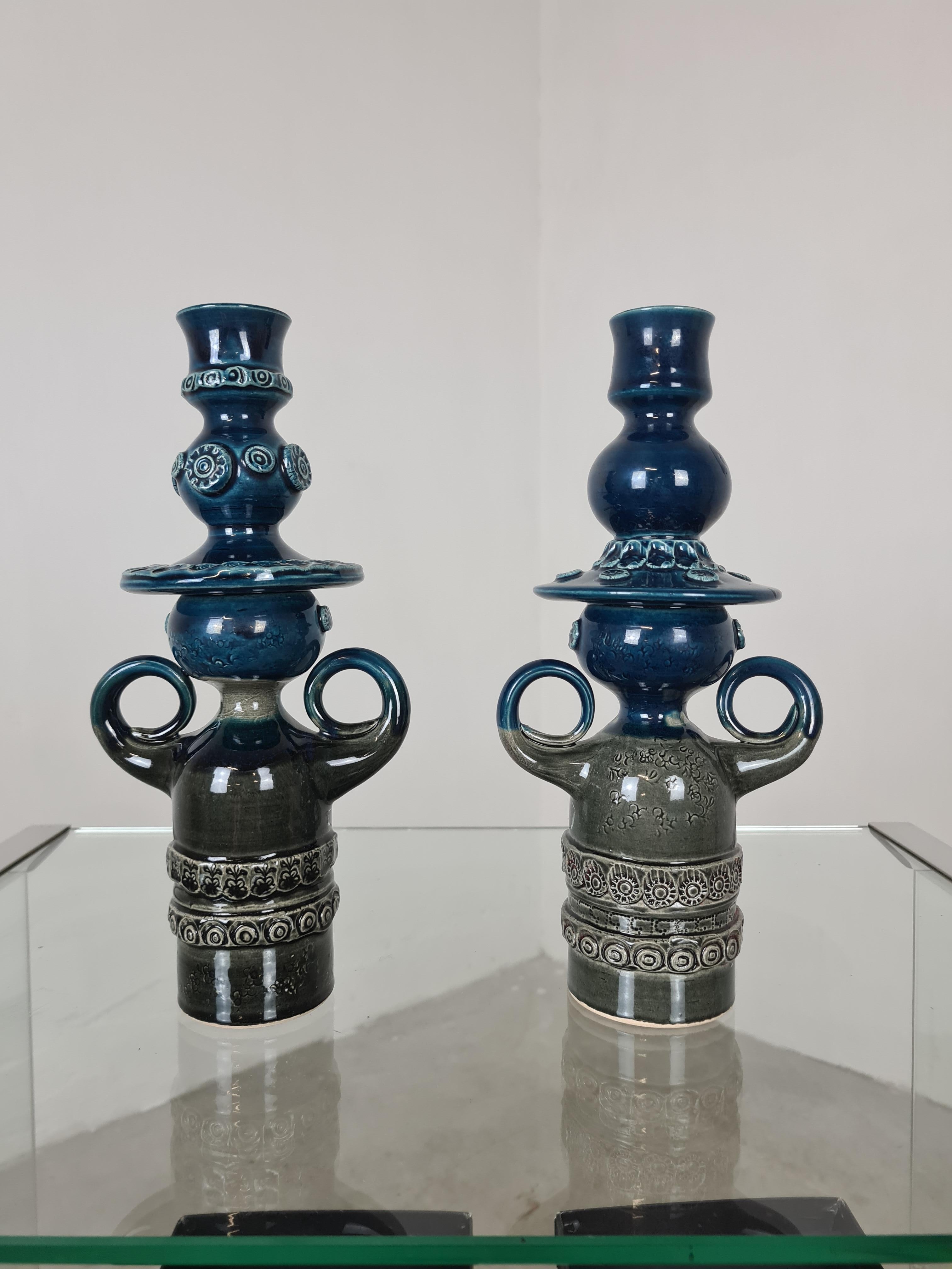 Pair of Candelabra by Bjorn Wiinbland for Rosenthal Studio-Line For Sale 6