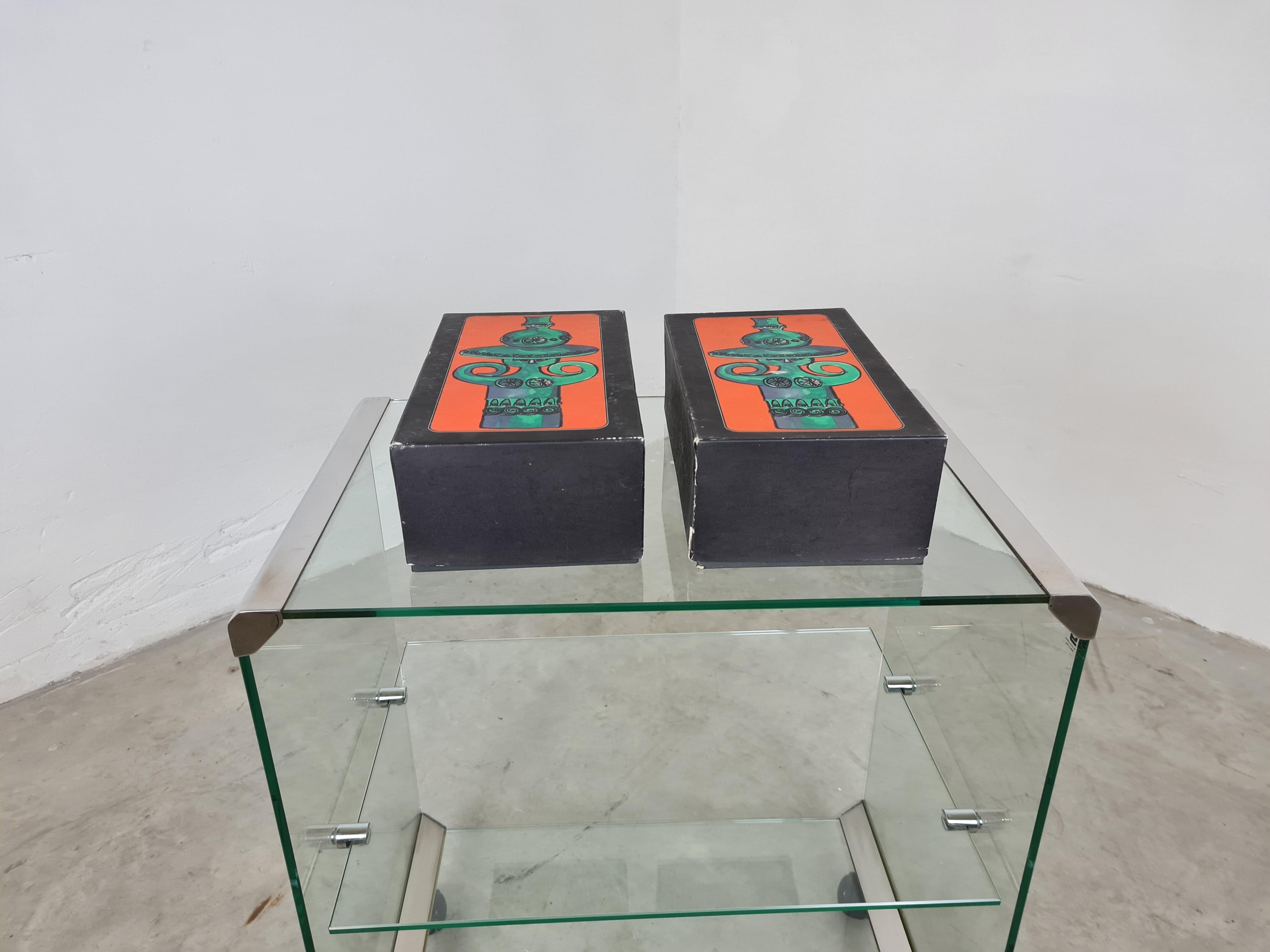 German Pair of Candelabra by Bjorn Wiinbland for Rosenthal Studio-Line For Sale