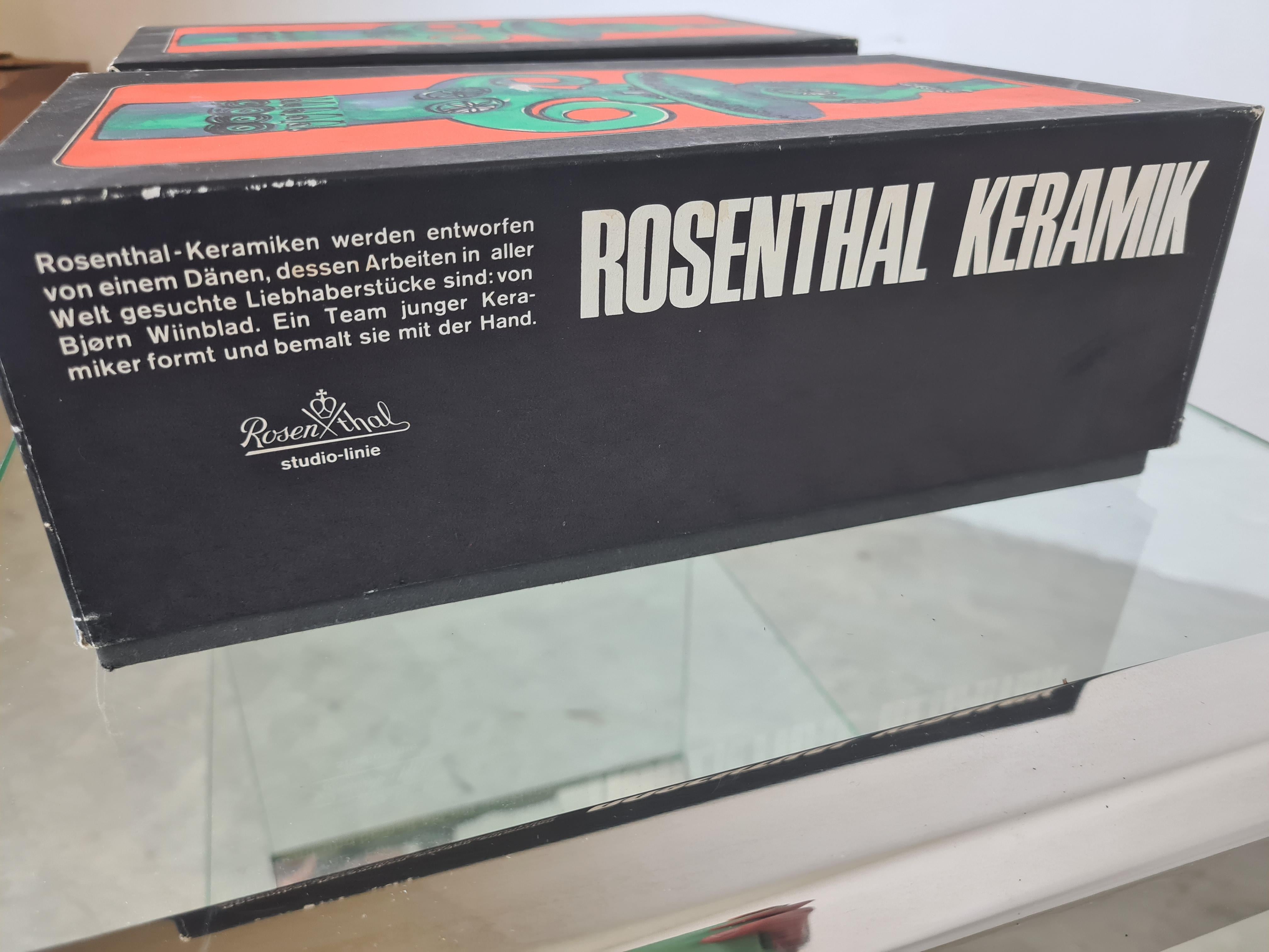 Late 20th Century Pair of Candelabra by Bjorn Wiinbland for Rosenthal Studio-Line For Sale