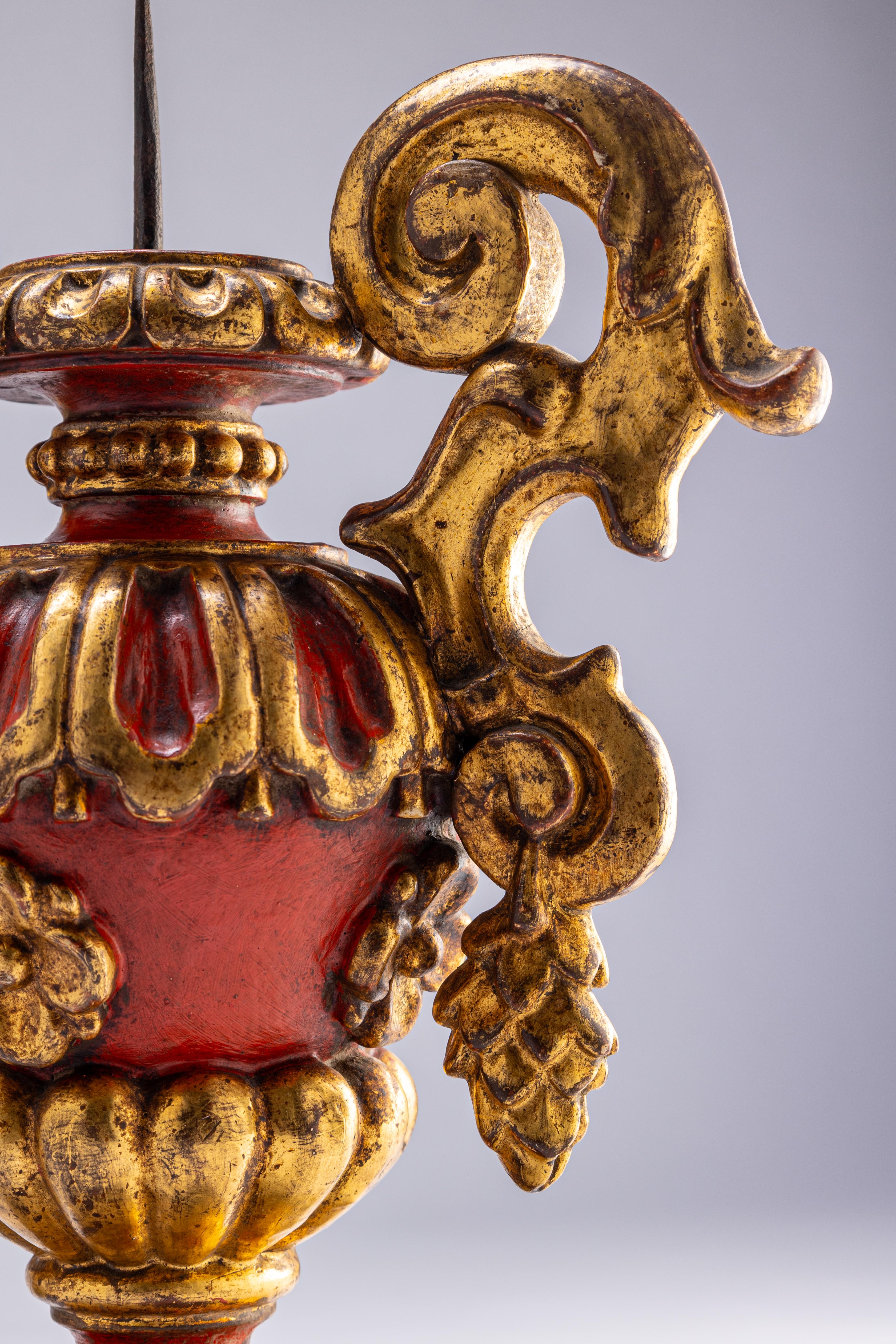 Paire de candélabres Louis XV Bon état - En vente à Bastia Umbra, IT