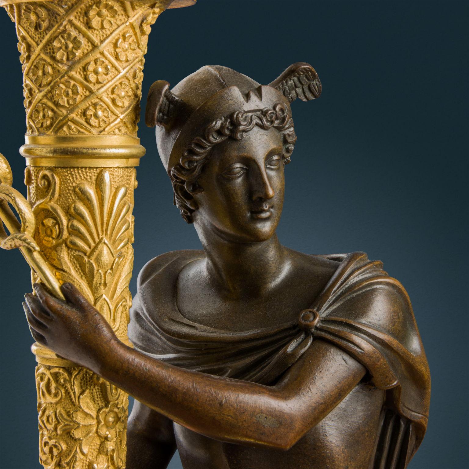 French Coppia di Candelabri Parigi secondo quarto del XIX secolo