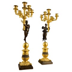 Coppia di Candelabri Parigi secondo quarto del XIX secolo