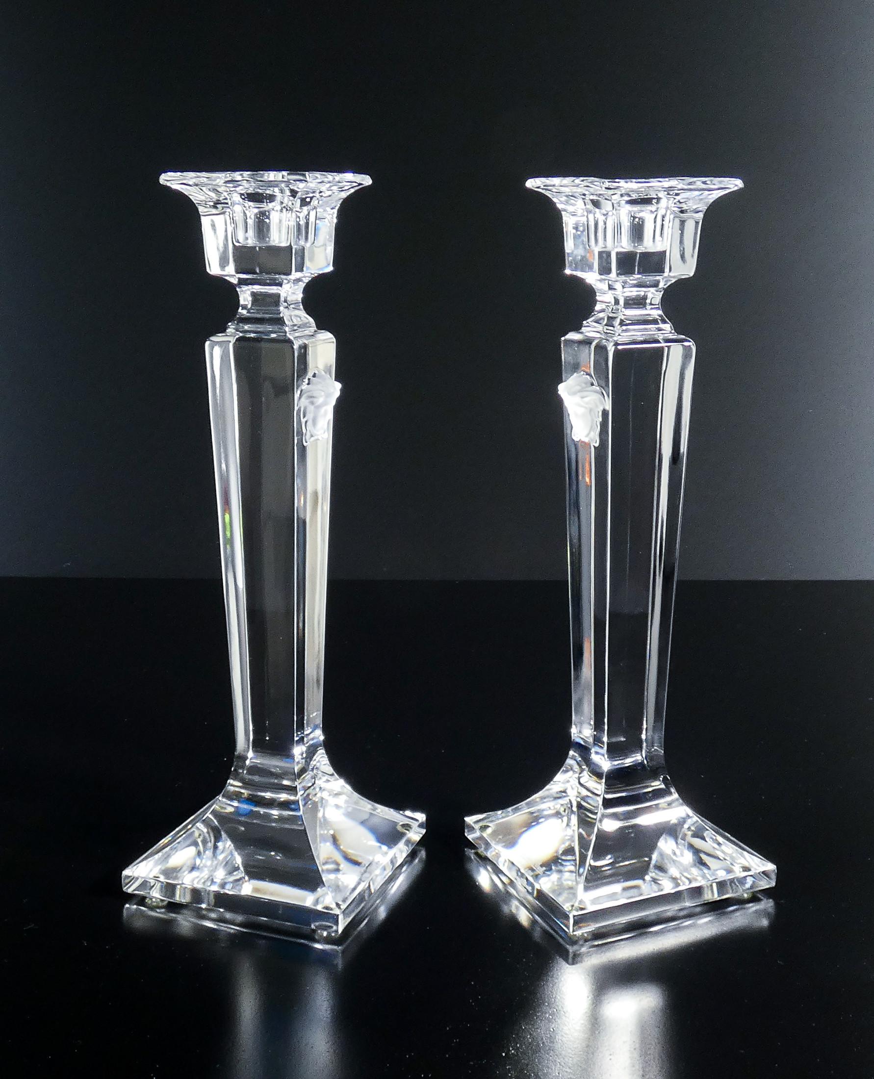 rosenthal versace kerzenständer glas