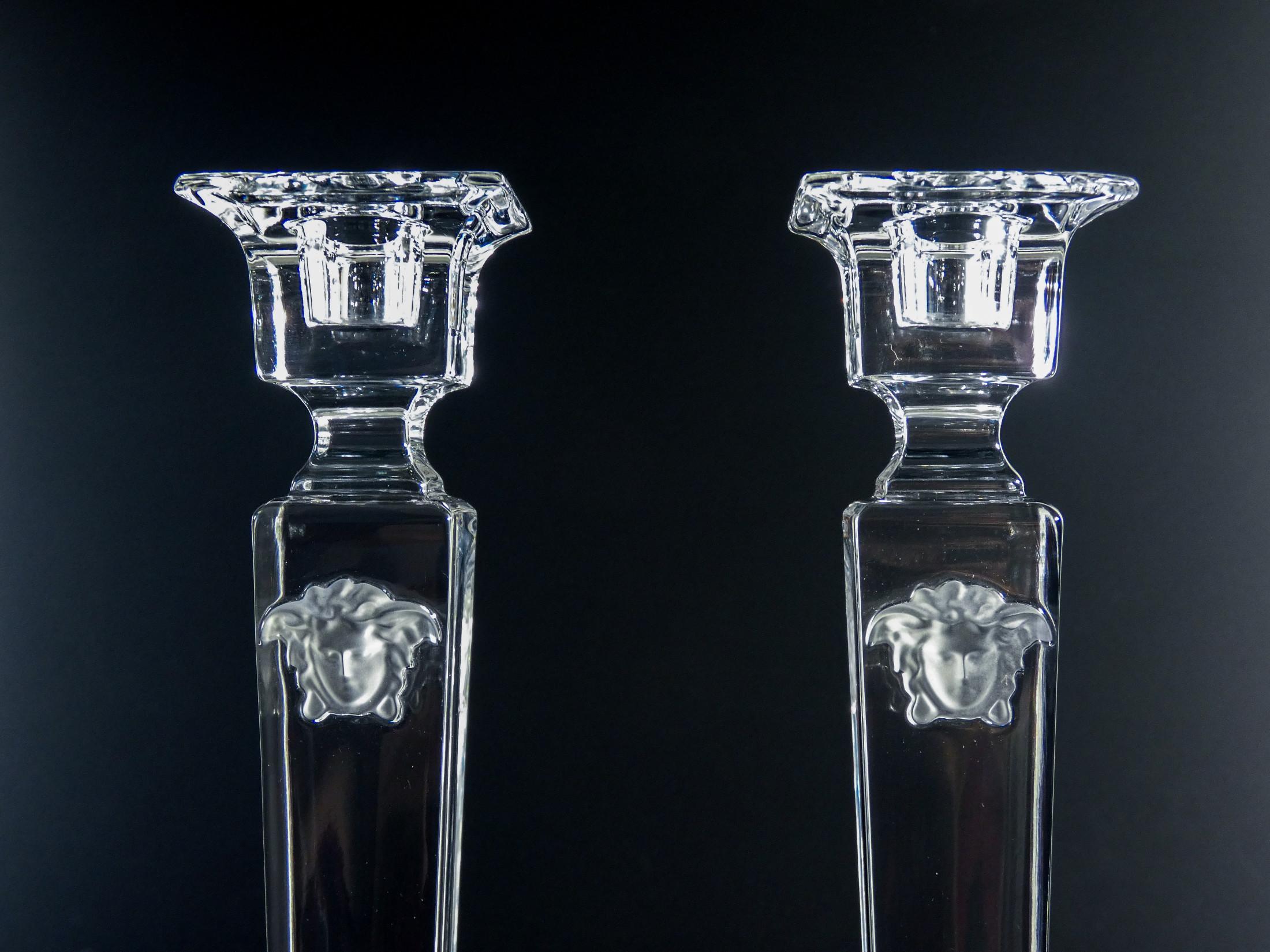 rosenthal kerzenständer glas