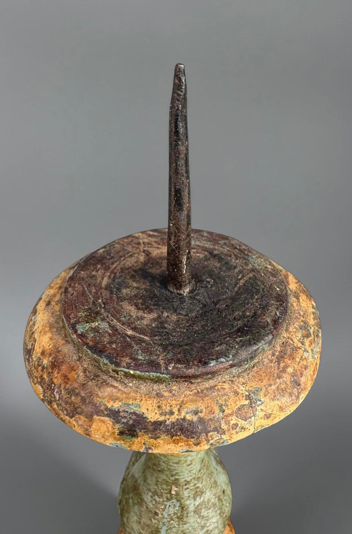 Coppia di Candelieri in Legno Laccato Italia XVIII secolo (Holz) im Angebot