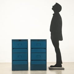 Coppia di Cassettiere Synthesis di Ettore Sottsass per Olivetti Anni 60