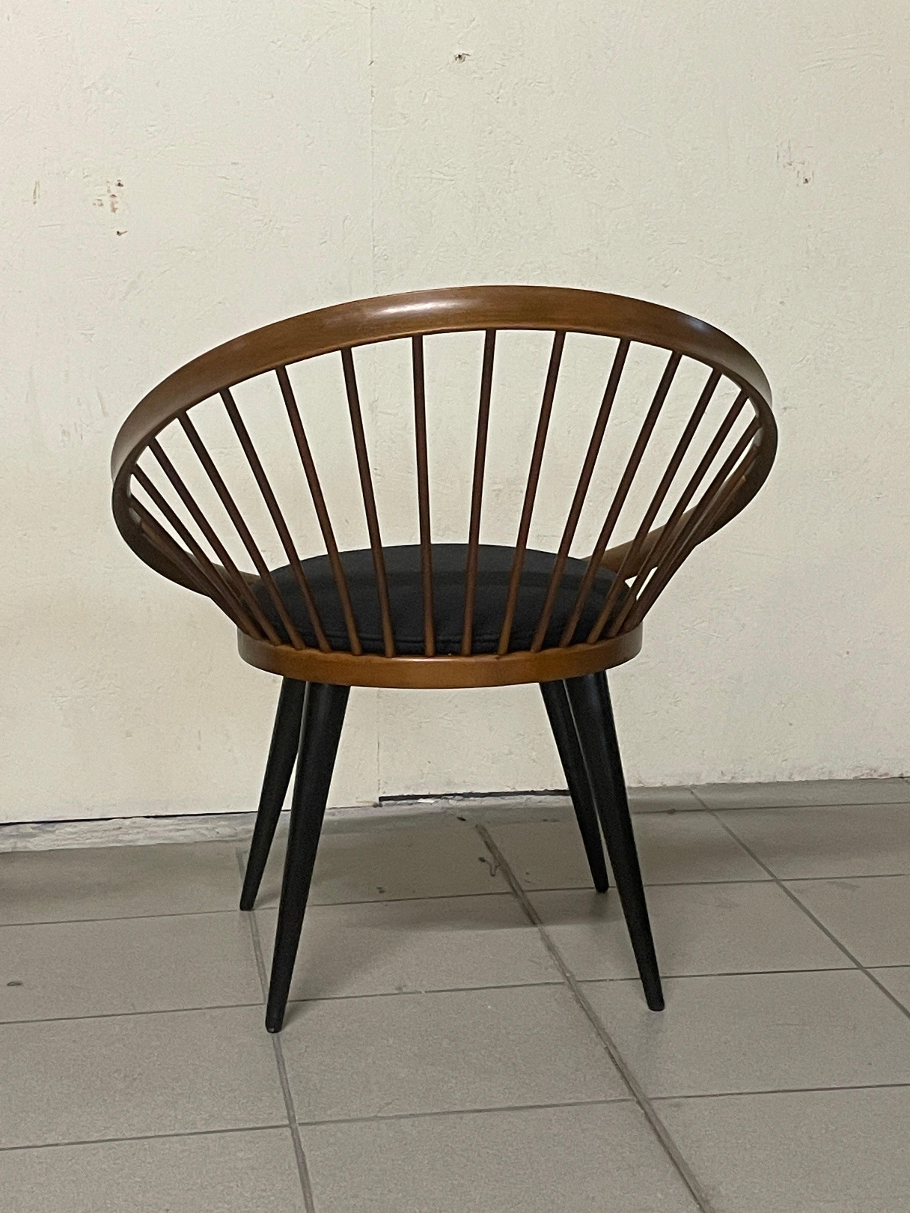 Paire de chaises circulaires d'Yngve Ekstrom, années 1960 en vente 2