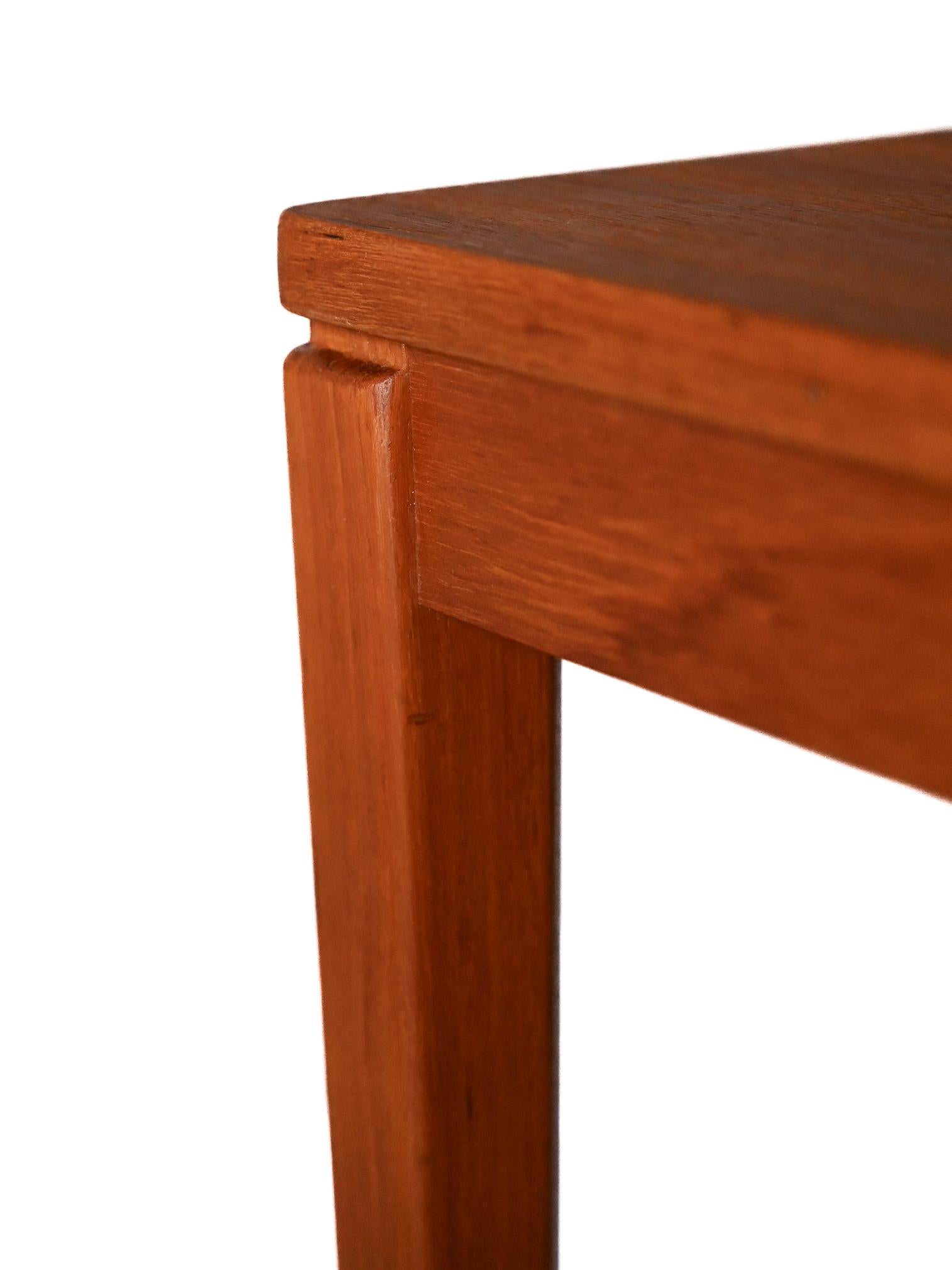 Coppia di coffee table scandinavi vintage in teak in vendita 2