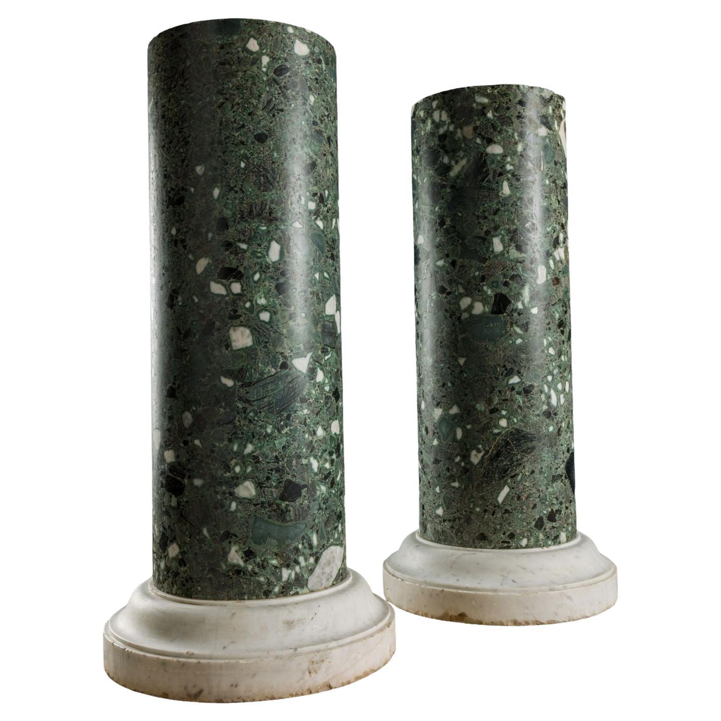 Pair of Bust Columns Italy 19th Century