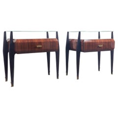 pair of bedside tables Osvaldo Borsani 50s