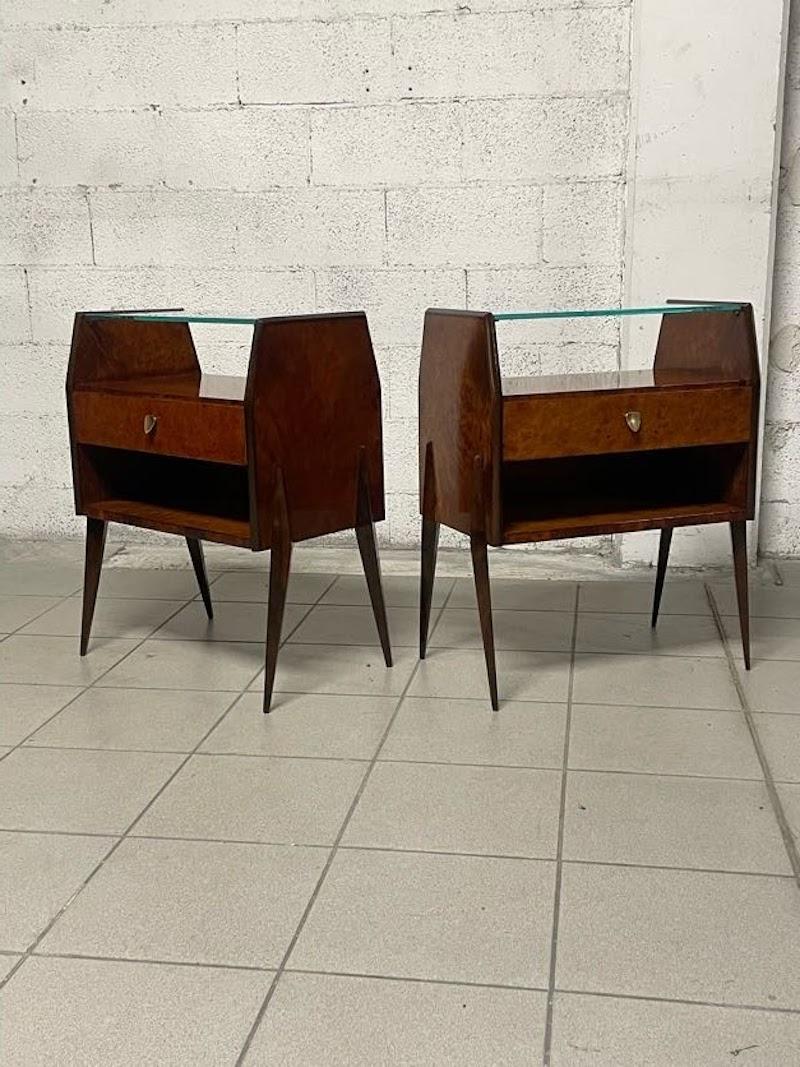 Pair of nightstands from the 1950s In Excellent Condition For Sale In SAN PIETRO MOSEZZO, NO