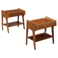 Paire de tables de chevet en bois des années 1960 