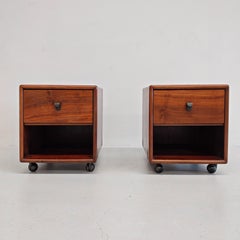 Pair of 60s 70s Italian Design Bernin Nightstands - Fabio Lenci