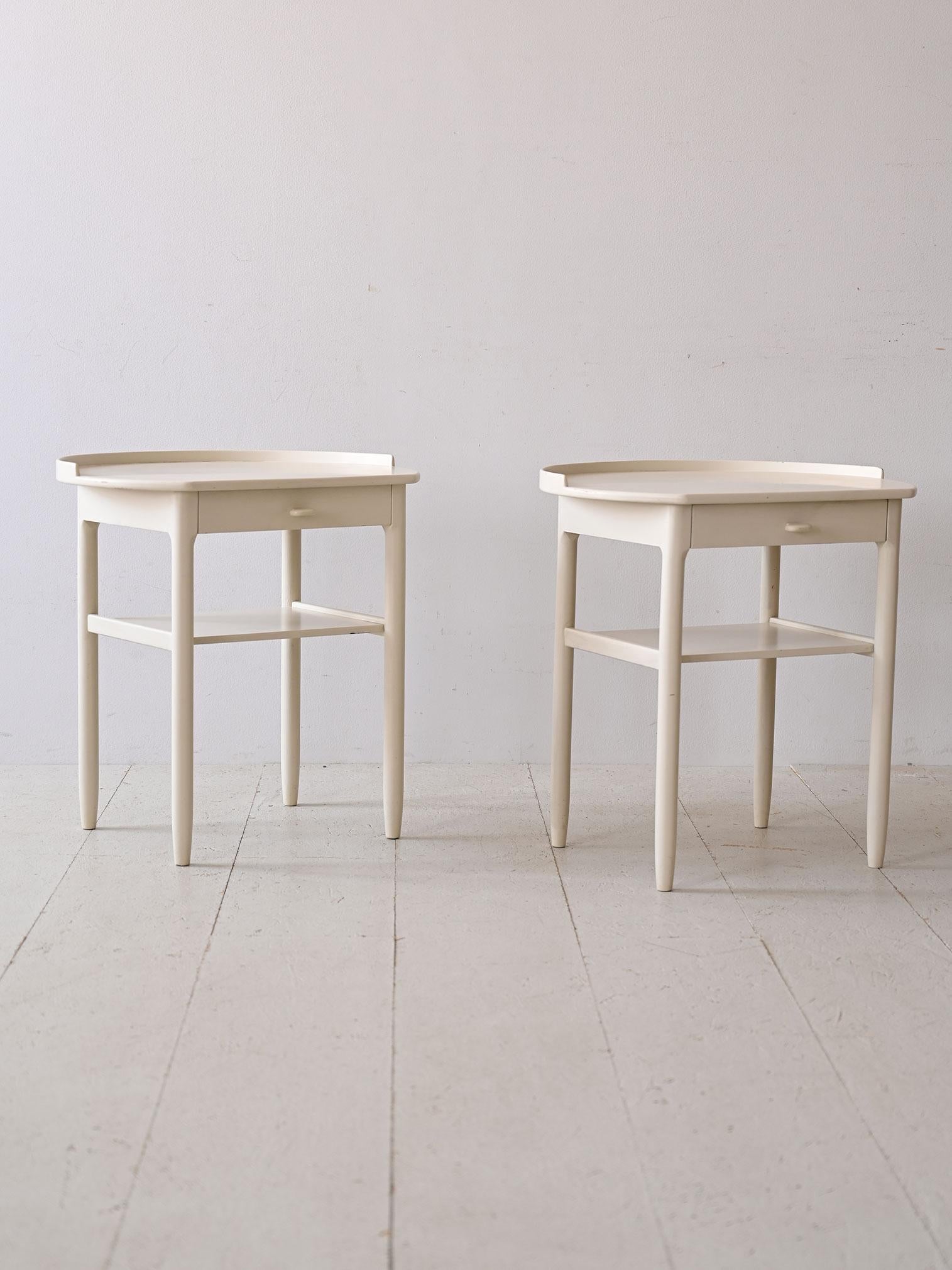 Swedish Pair of Bodafors nightstands