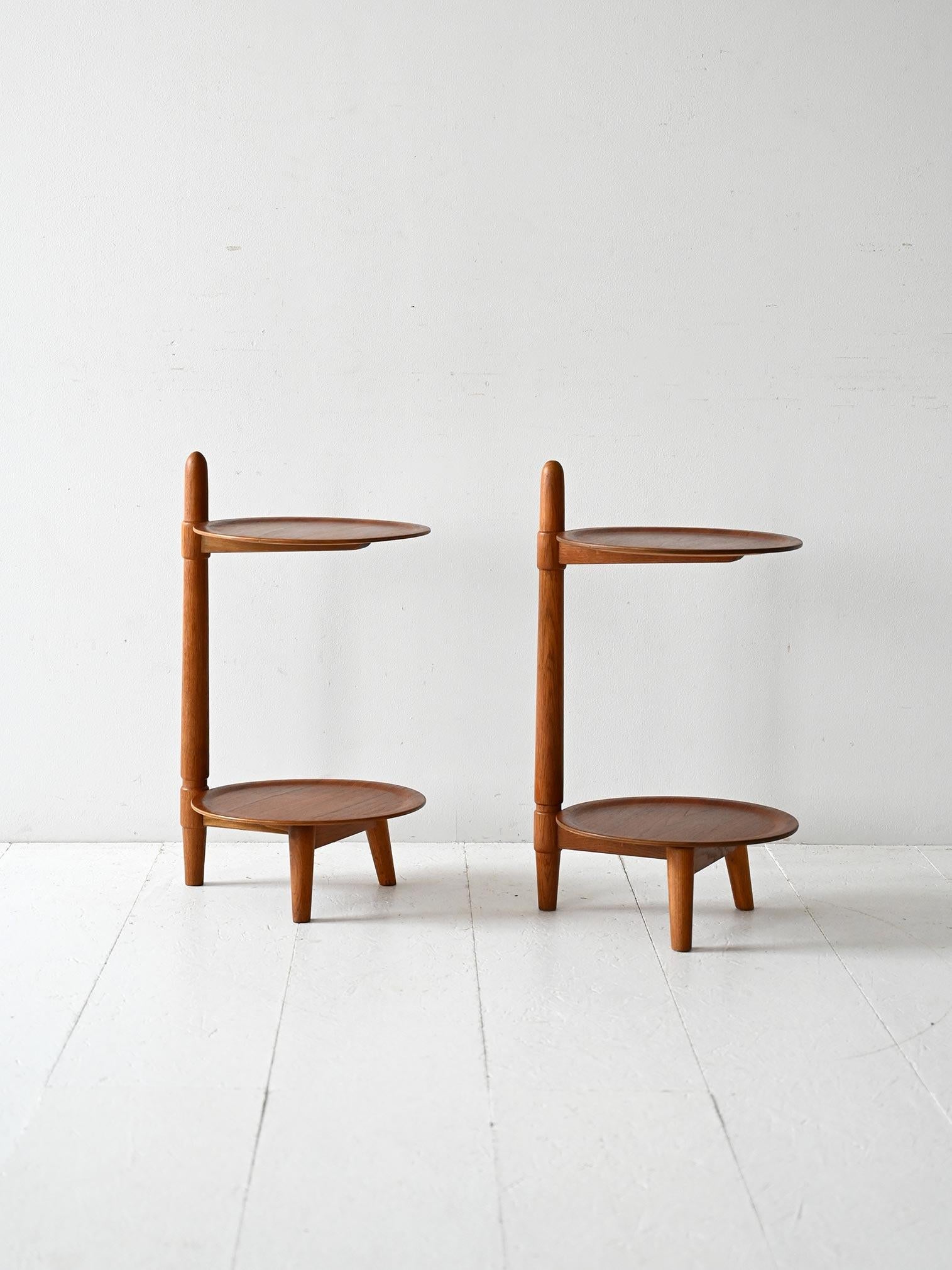 Scandinavo moderno Coppia di comodini danesi di Edmund Jørgensen in vendita