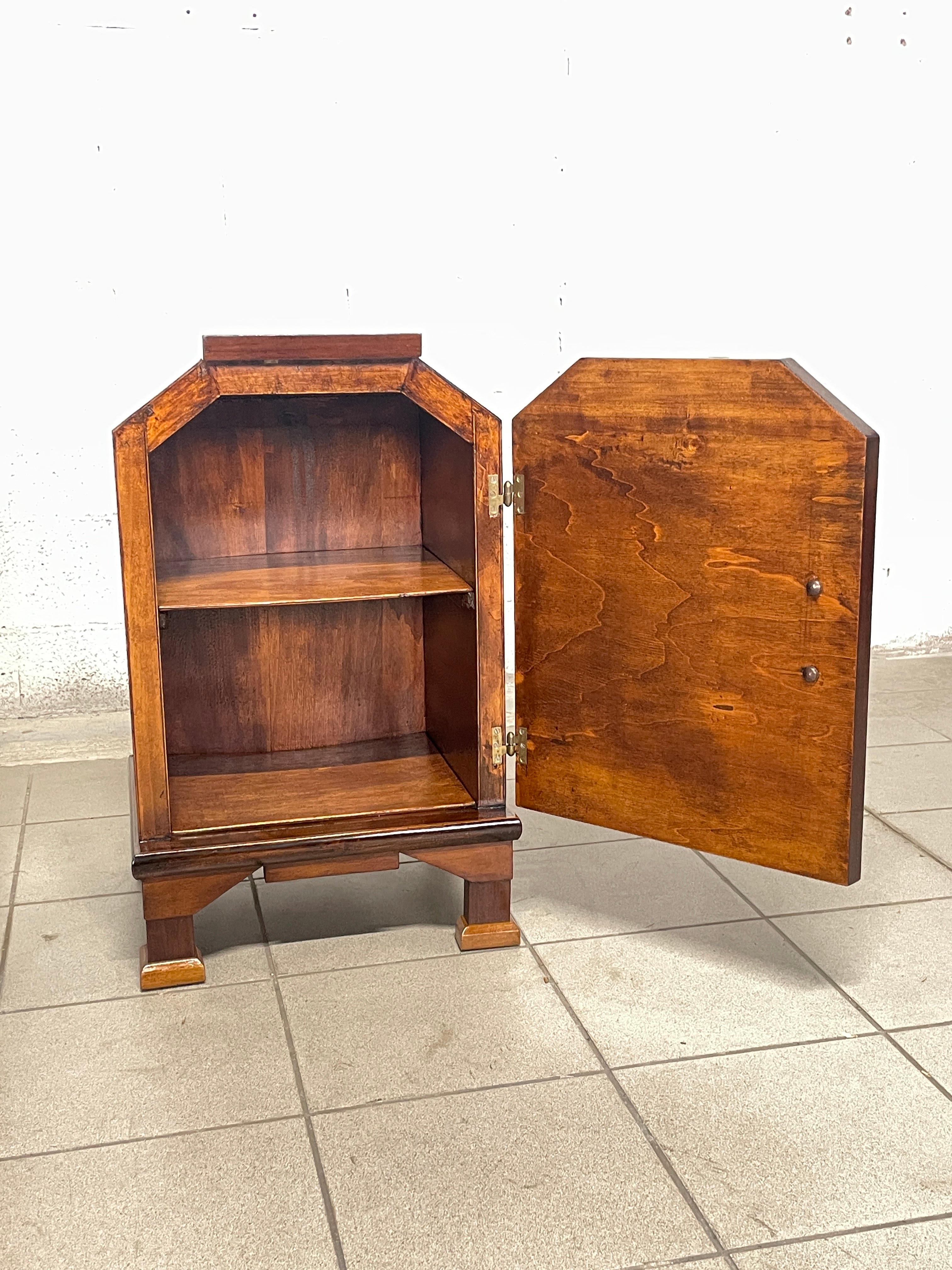 Pair of deco bedside tables, 1930s For Sale 11