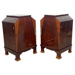 Pair of deco bedside tables, 1930s