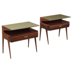 Paire de tables de chevet des années 1950-60