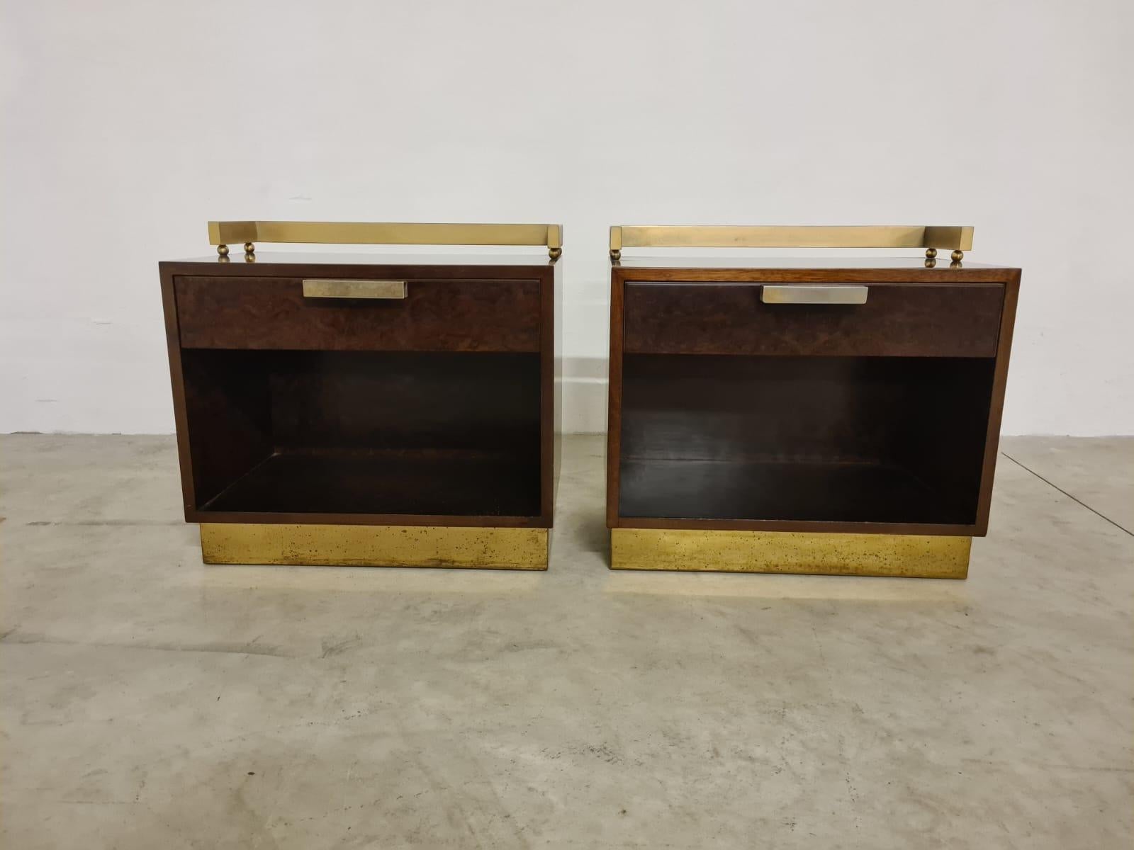 Paire de tables de chevet de Luciano Frigerio 1970 en vente 4