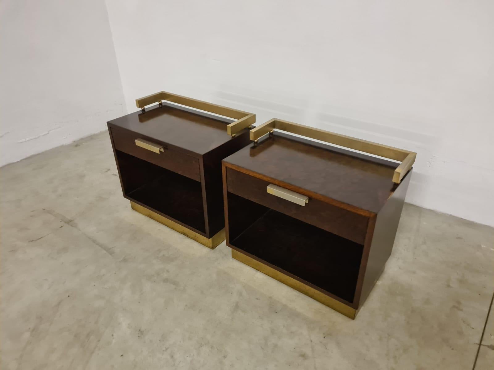 Paire de tables de chevet de Luciano Frigerio 1970 en vente 5