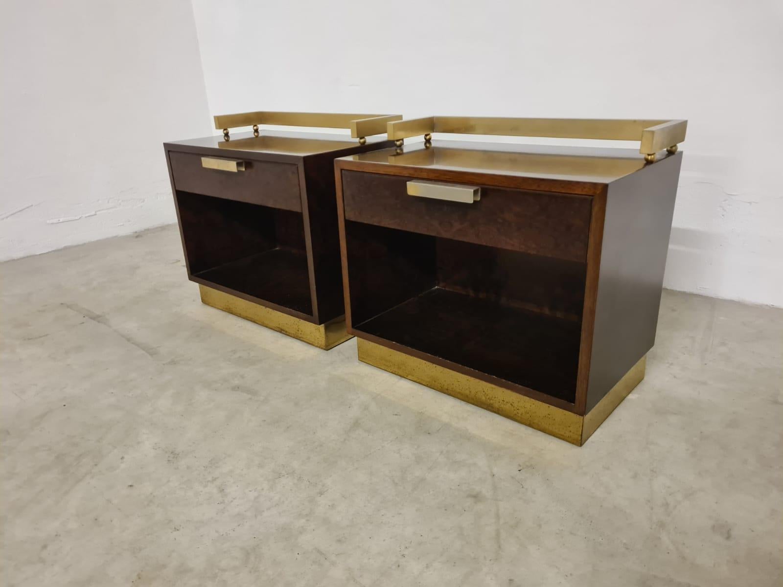 Paire de tables de chevet de Luciano Frigerio 1970 en vente 6