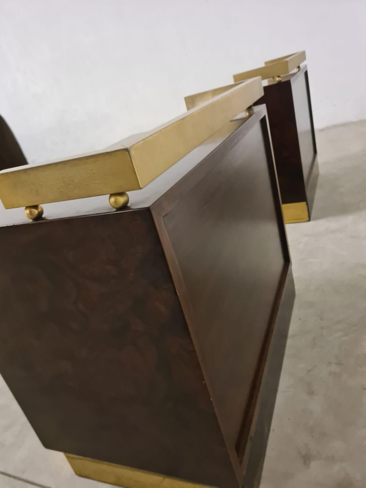 Paire de tables de chevet de Luciano Frigerio 1970 en vente 2