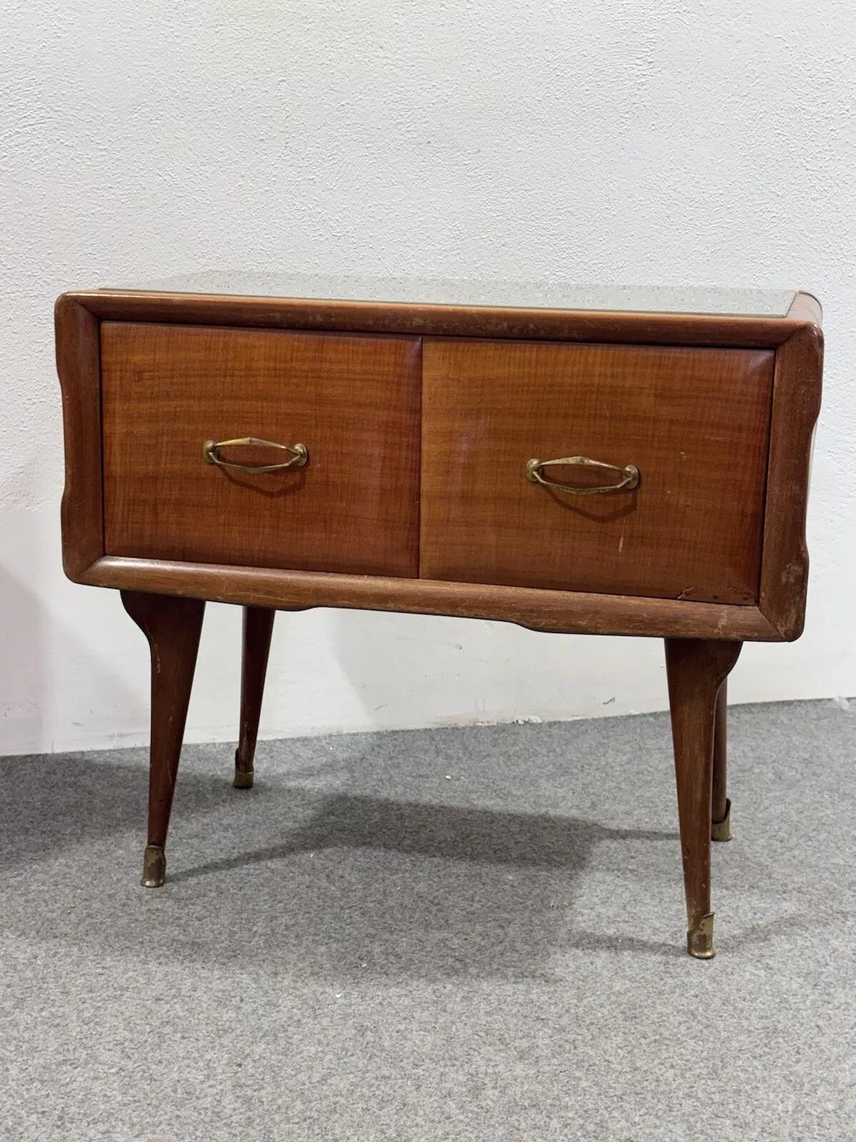 Coppia Di Comodini Gio Ponte Style Mid-Century 1950’s in vendita 1