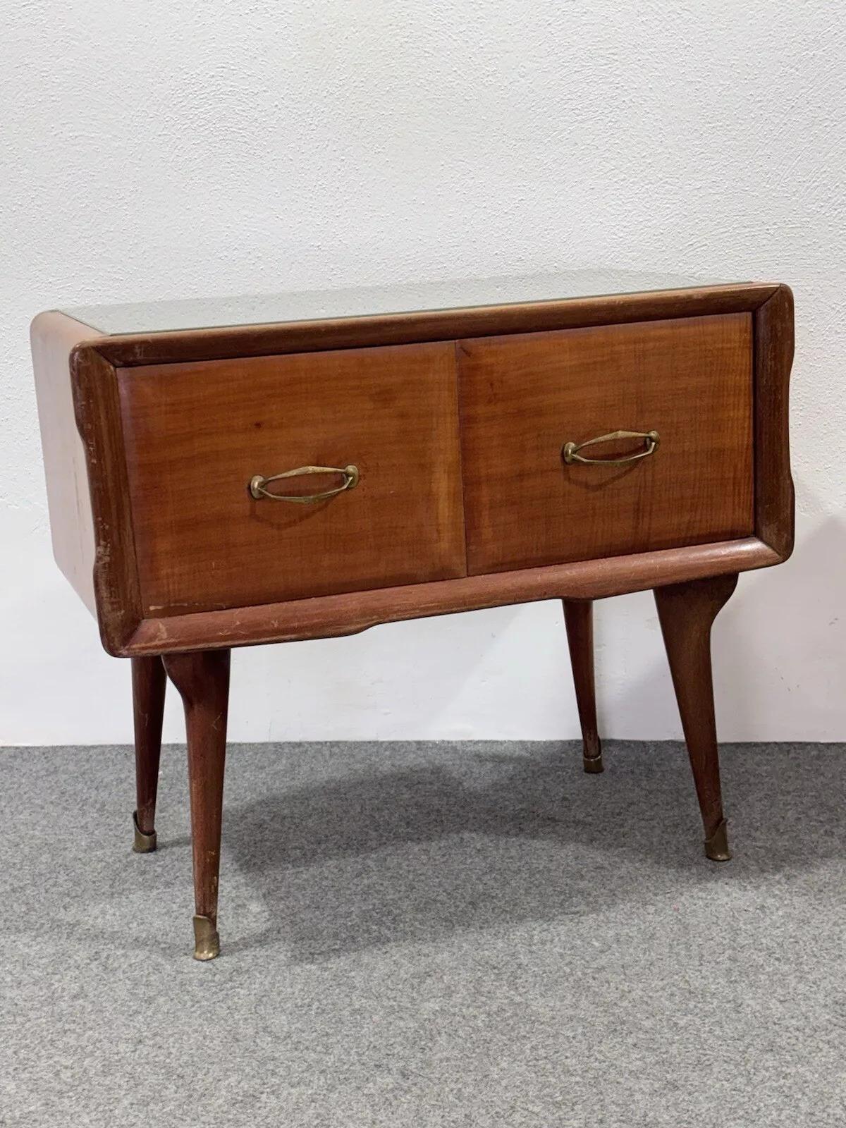 Coppia Di Comodini Gio Ponte Style Mid-Century 1950’s in vendita 2