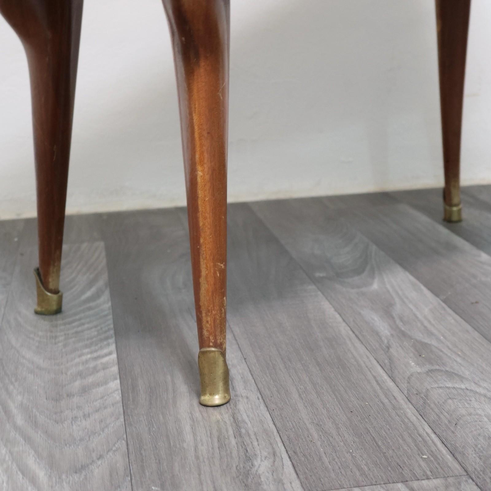 Coppia Di Comodini Gio Ponti Style Mid-Century 1950's Modernariato Design en vente 3