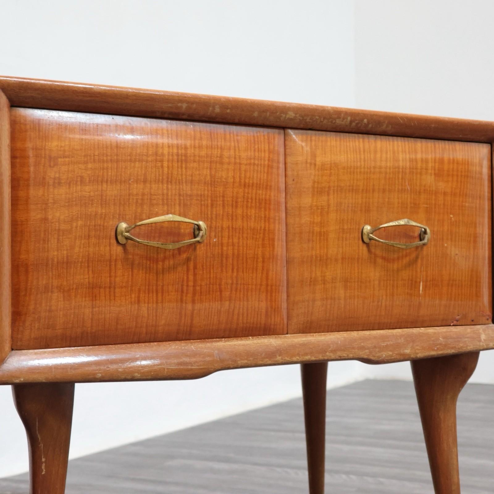 Coppia Di Comodini Gio Ponti Style Mid-Century 1950's Modernariato Design en vente 4
