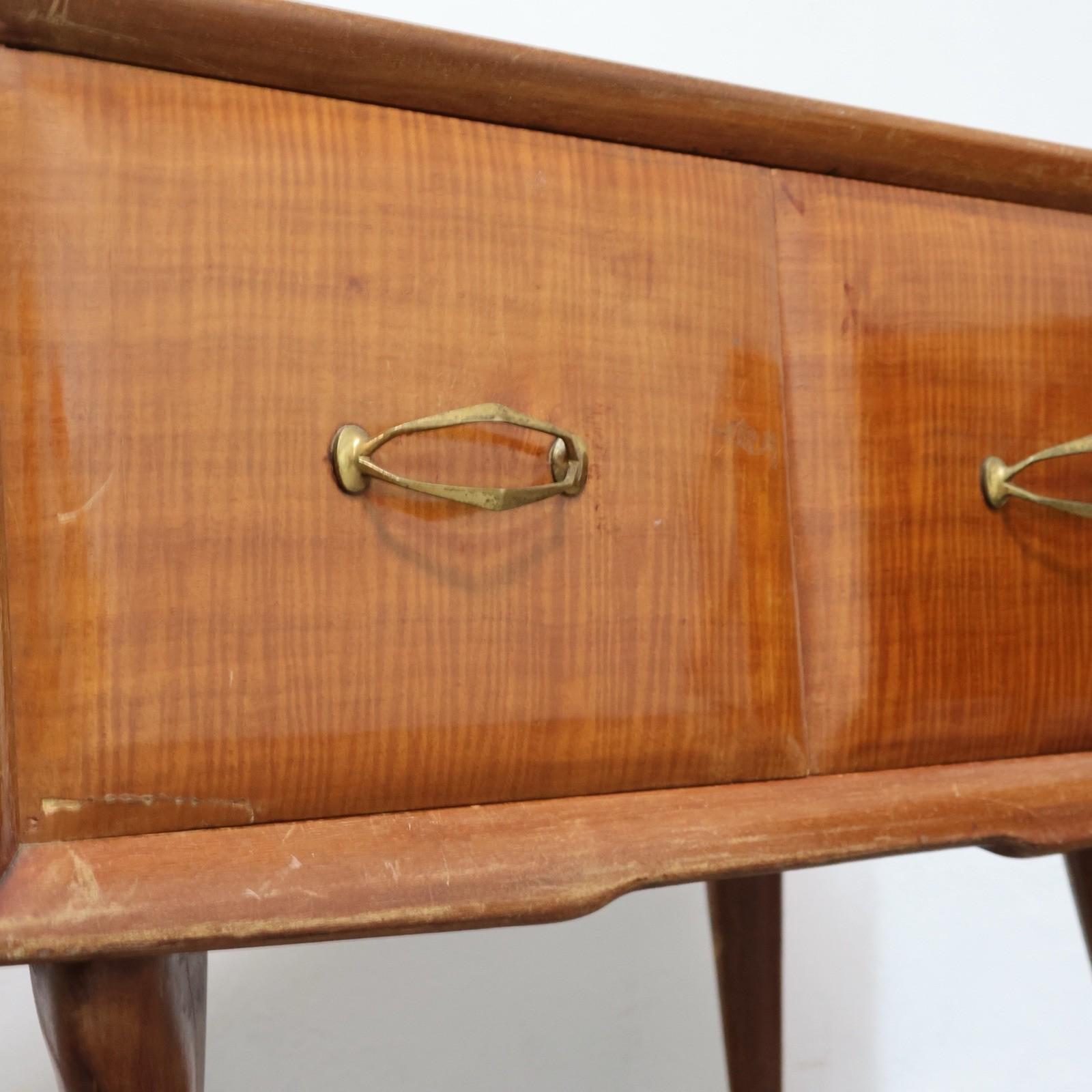 Coppia Di Comodini Gio Ponti Style Mid-Century 1950's Modernariato Design en vente 2