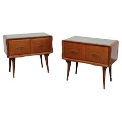 Coppia Di Comodini Gio Ponti Style Mid-Century 1950’s Modernariato Design