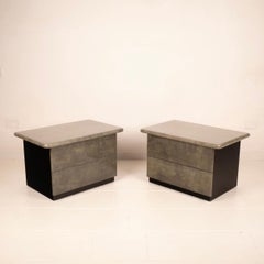 Parchment Nightstands by Aldo Tura for Tura Milano