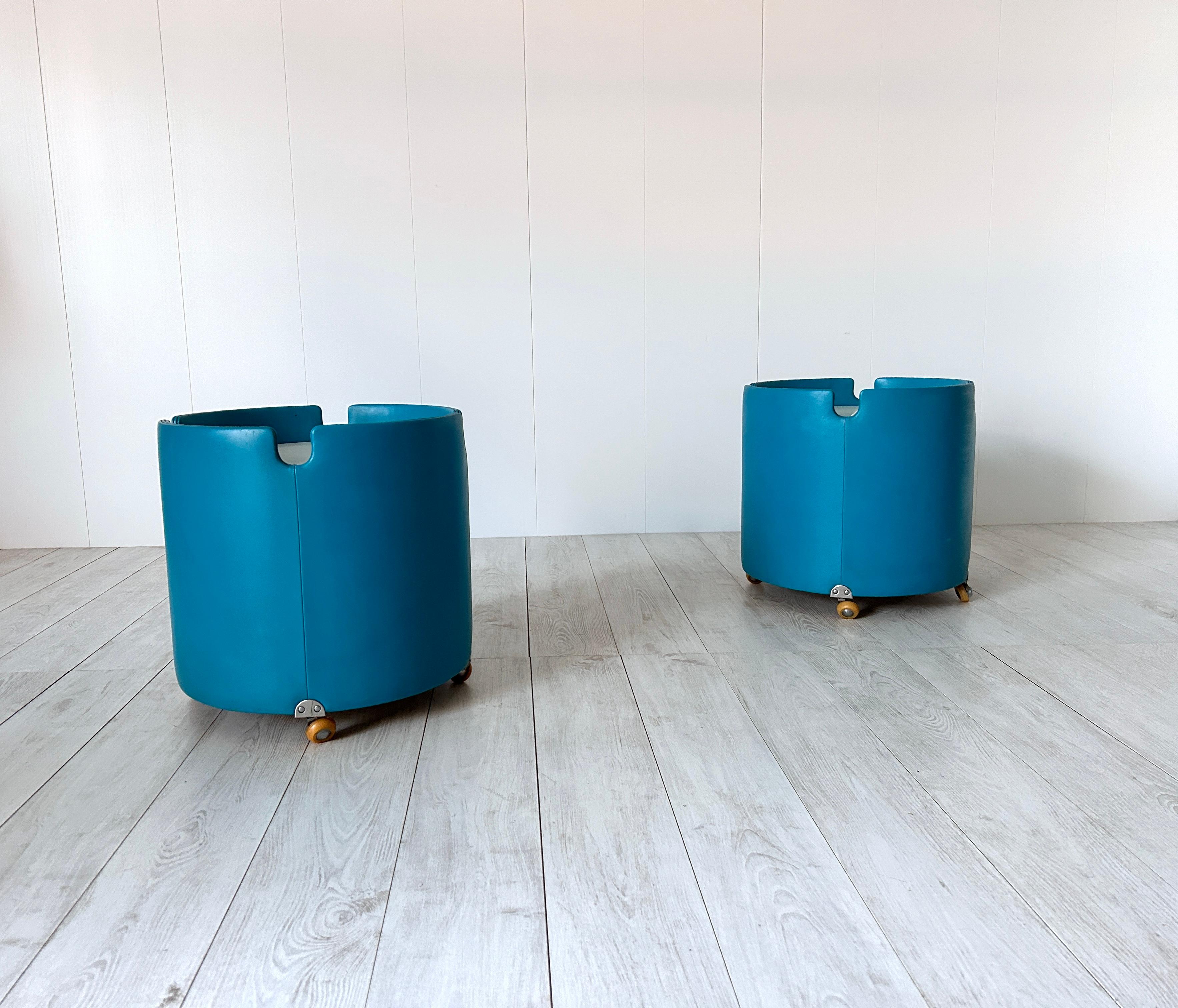 Pair of bedside tables mod. Lullaby, Luigi Massoni for Poltrona Frau For Sale 14