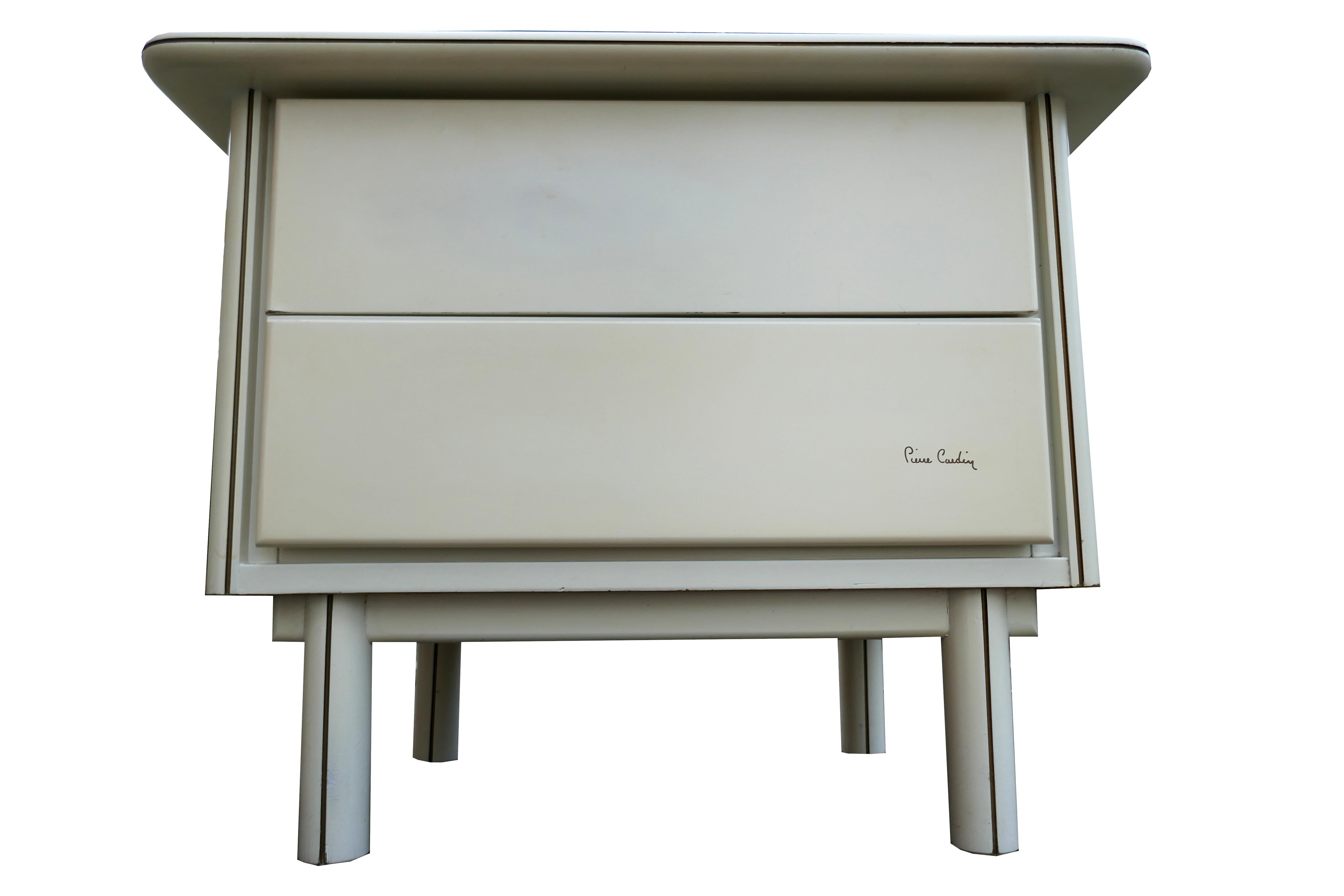 Pair of bedside tables P. Cardin For Sale 8