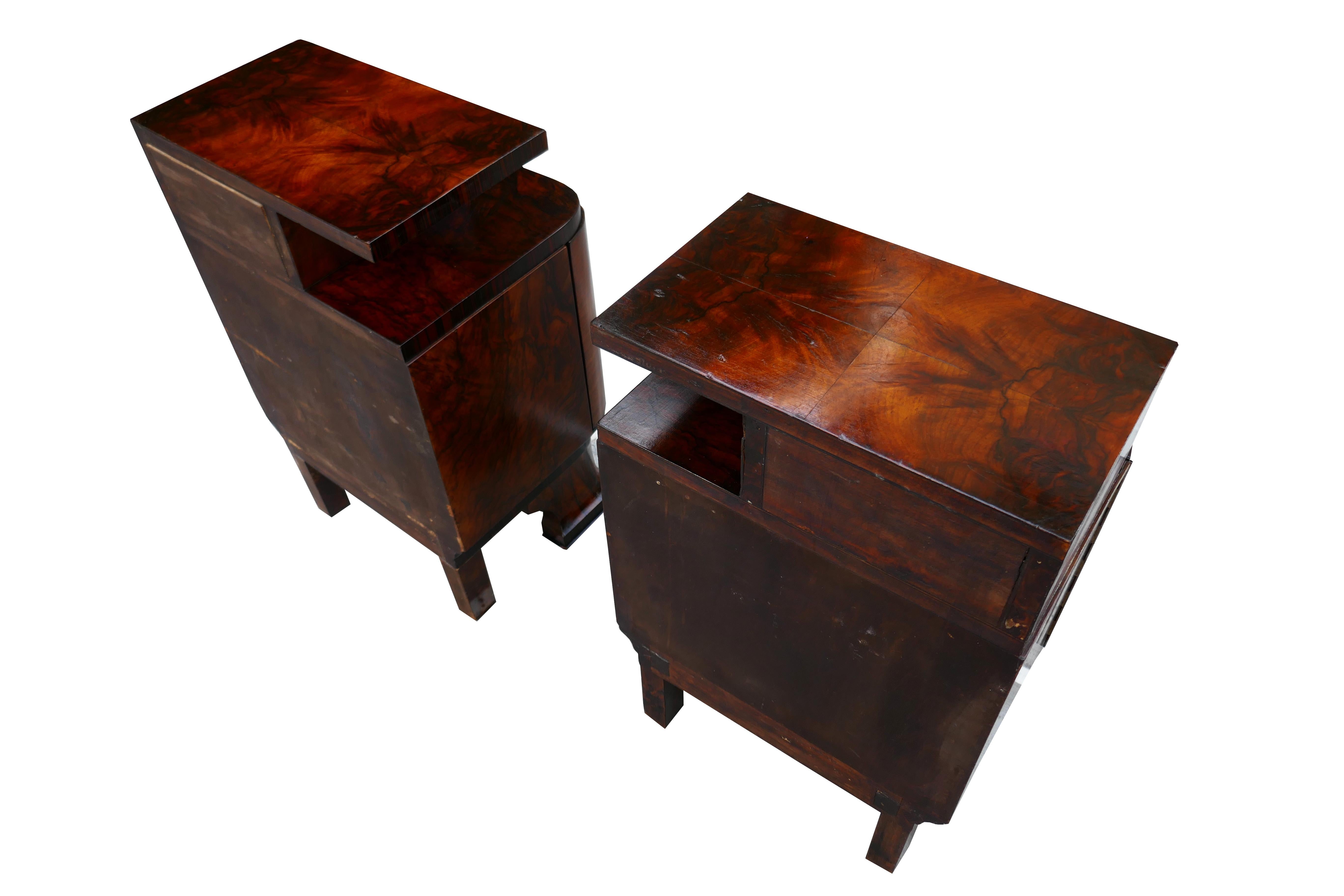 Mid-20th Century Pair of bedside tables, possible Atelier Borsani  For Sale